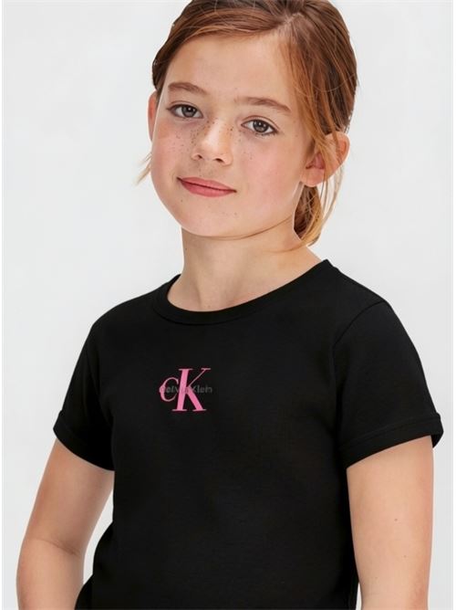 monologo rib baby tee CALVIN KLEIN JEANS | LVCKSJB11GBEH